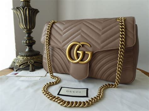 porcelain rose gucci bag|Gucci Calfskin Matelasse Medium GG Marmont Shoulder Bag .